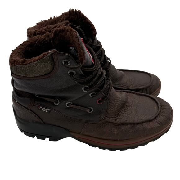 Pajar Canada Bolle Waterproof Leather Winter Brown Utility Boots 11-11.5 EU 44 - Picture 1 of 7